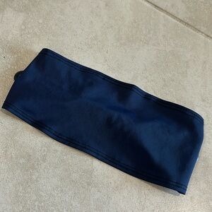 Navy headband with buttons